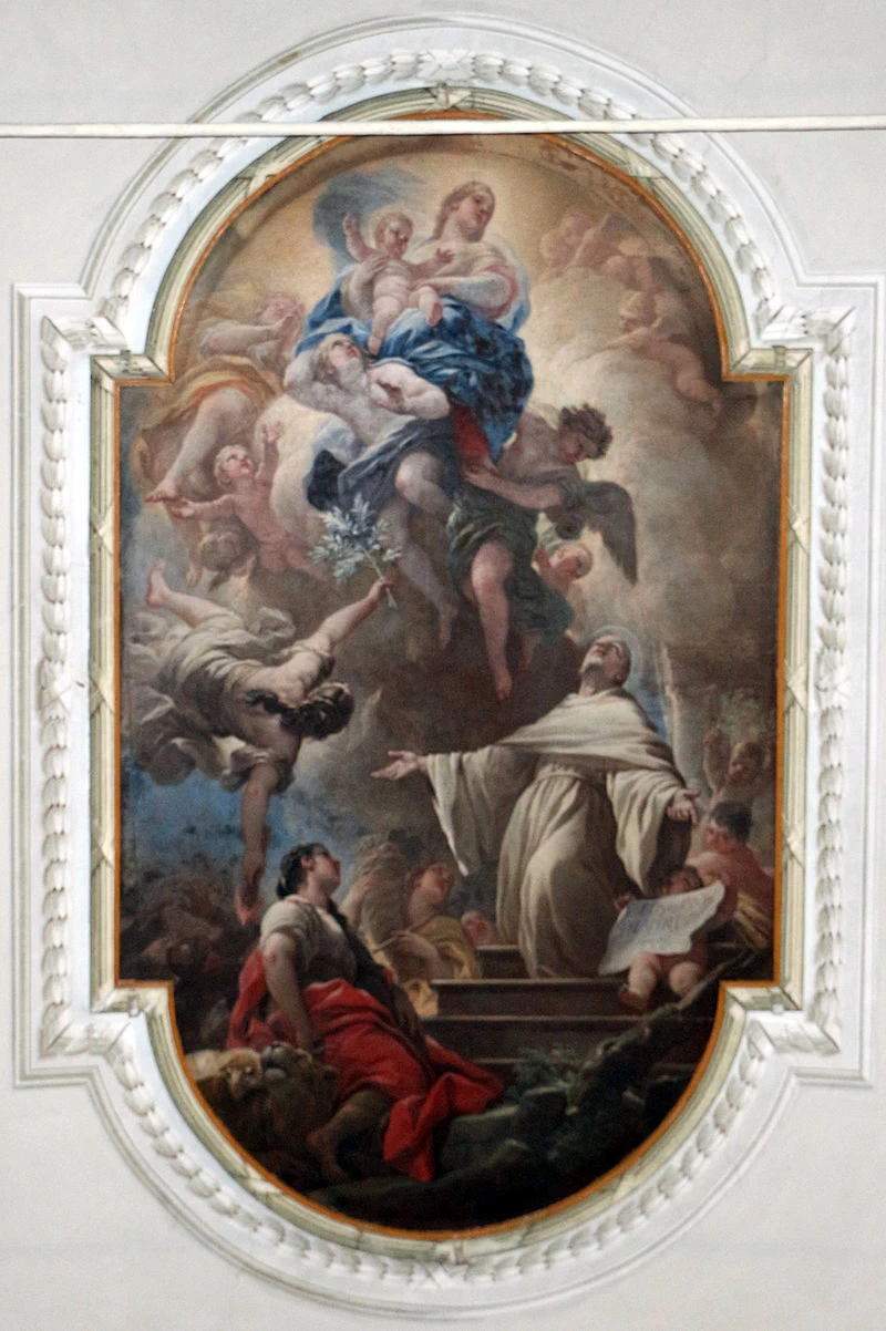 Apparizione della Vergine a san bernardo - Cappella di san Luca, Firenze